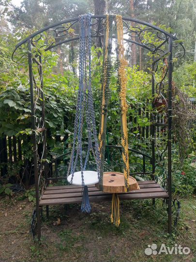 Большой подвес / Подвесной стол в технике макраме