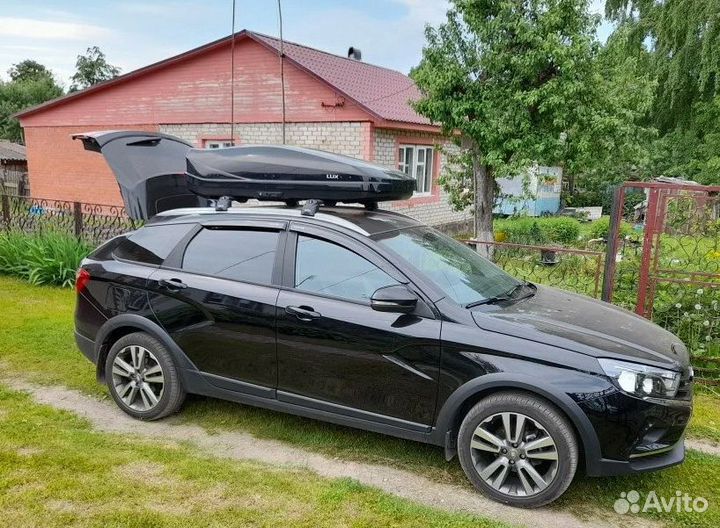 Автобокс LUX 450 литров, бокс на крышу, багажник