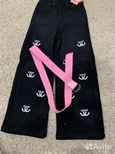 Брюки детские для девочки утепленные клёш