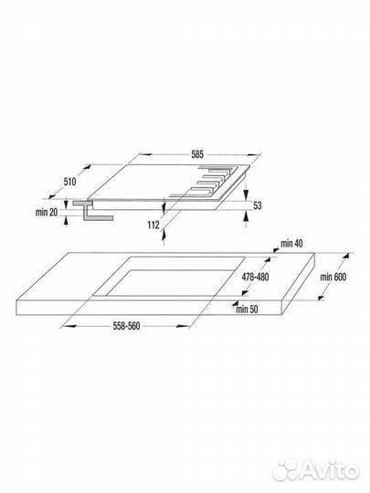 Газовая поверхность Gorenje GW642AB черный
