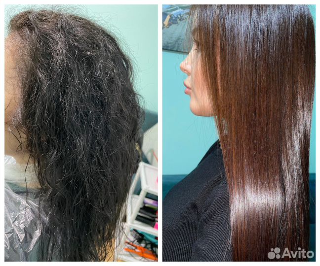 Кератиновое выпрямление волос / Нанопластика