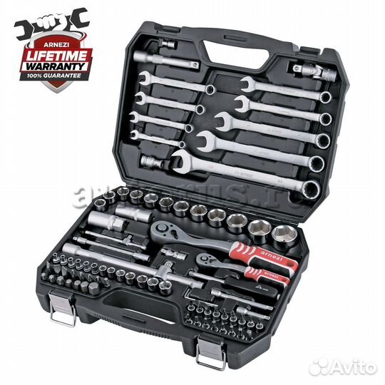 Набор инструментов 82 пр. 1/4DR, 1/2DR arnezi