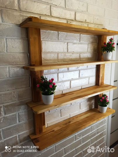 Полка настенная деревянная