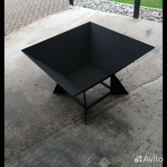 Мангал с трубой под казан