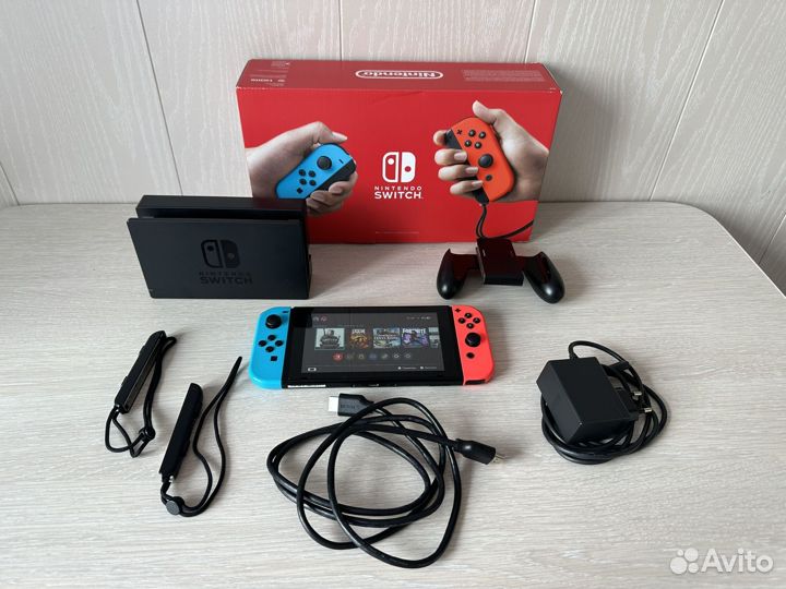 Nintendo switch rev 2 с играми