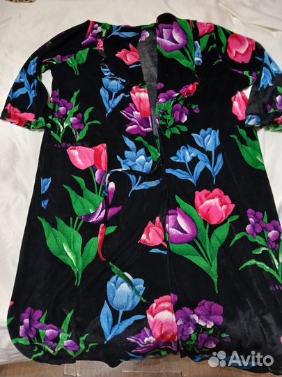 Халат велюровый женский