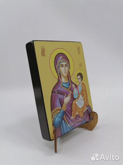 Иверская икона Божьей матери, 15x20x1,8 см, арт Ид