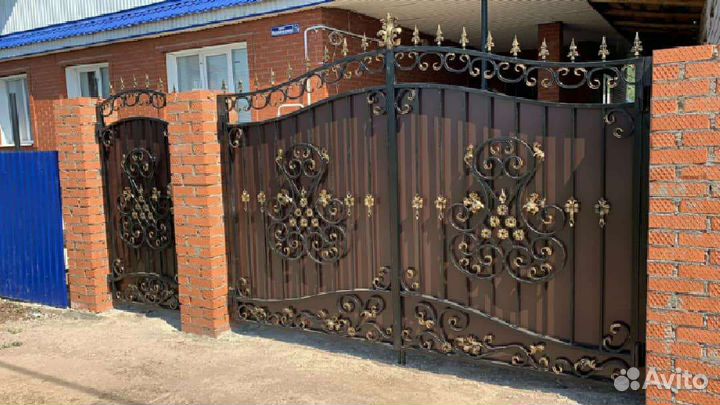 Ворота кованые