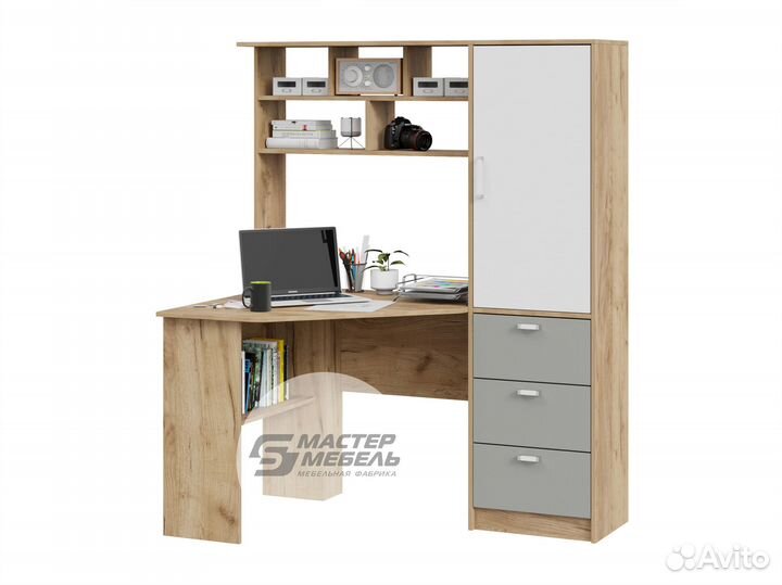 Угловой компьютерный стол со шкафом К-4