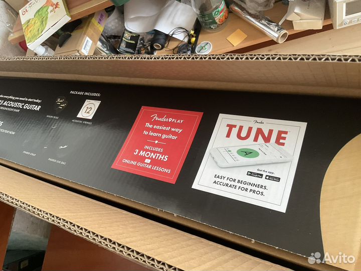 Fender FA-115 PK акустическая гитара + аксессуары