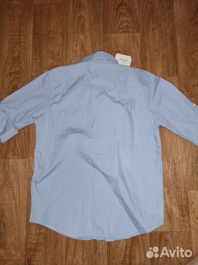 Новая хлопковая рубашка на 122-128 см (7-8 лет)
