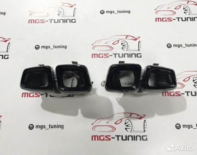 Насадки на выхлоп 63AMG на ML/GL Black