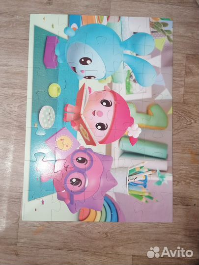 Пазлы детские большие пакетом игрушки