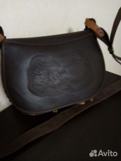 Сумка охотничья(ягдташ) кожаная, новая. Торг