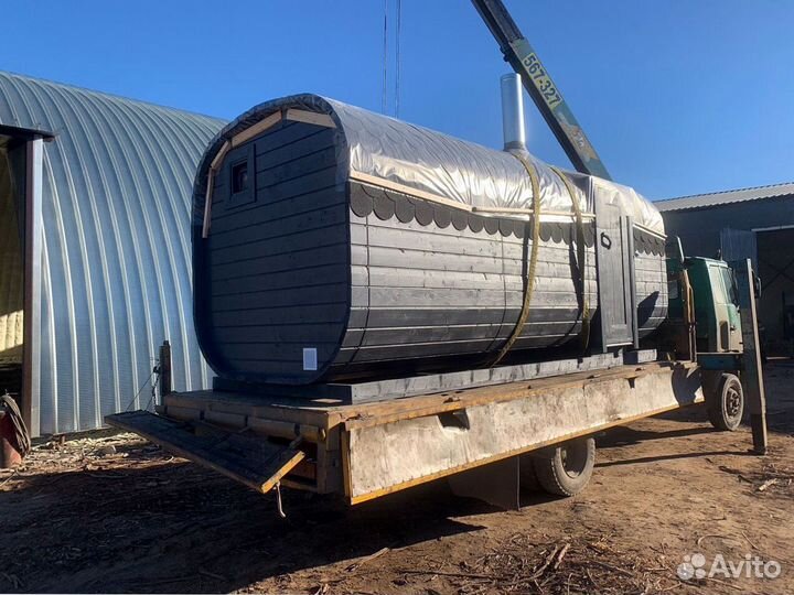 Бани-бочки квадро с доставкой