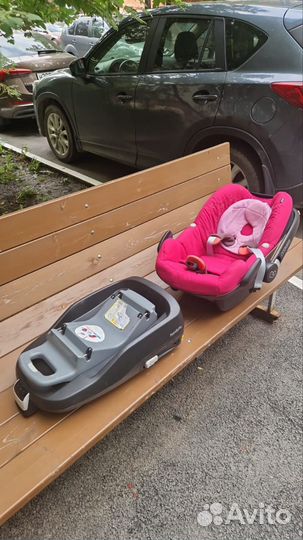 Автолюлька maxi cosi с базой