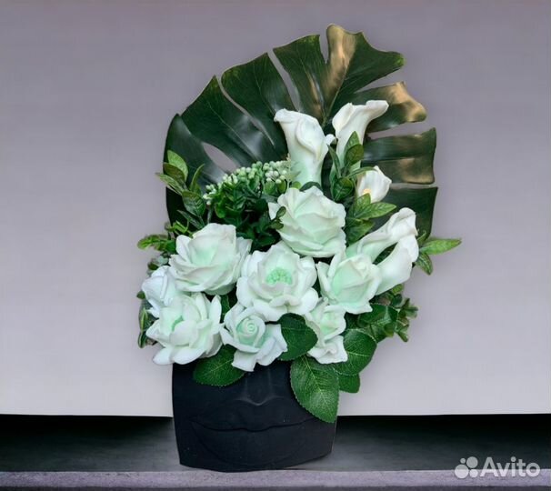 Композиция из мыльных цветов 