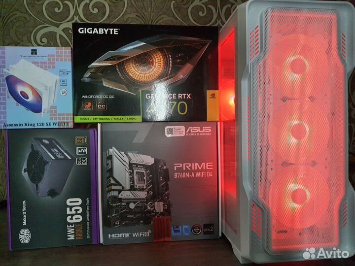 Новый RTX4070 12GB+Core i5 13400F/B760WF/32GB/1TB