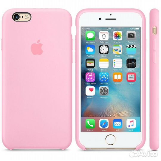 Чехол Apple Silicone Case для iPhone 6/6s розовый