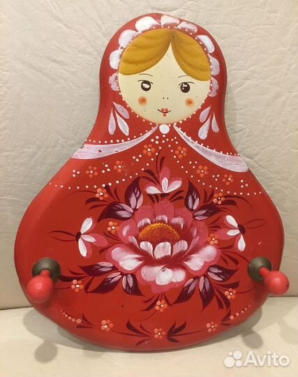 Вешалка Матрешка Ручная роспись СССР