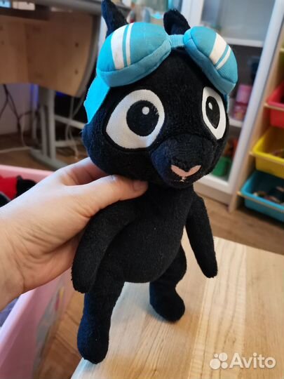 Кот в очках с рюкзачком