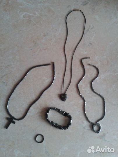 Набор из гематита 5 предметов (новый)