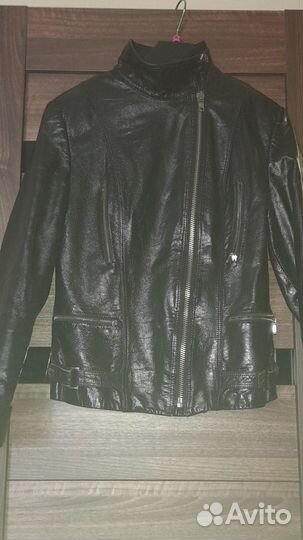 Кожаная куртка женская, размер М