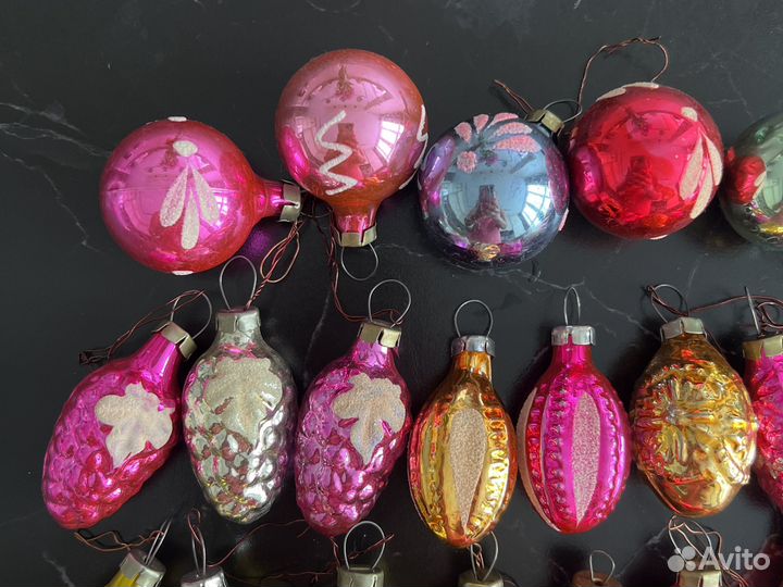 Елочные игрушки СССР мини, малютка