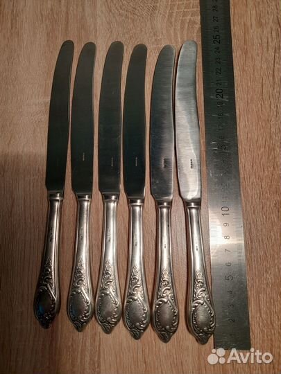 Ножи столовые серебро 875 проба