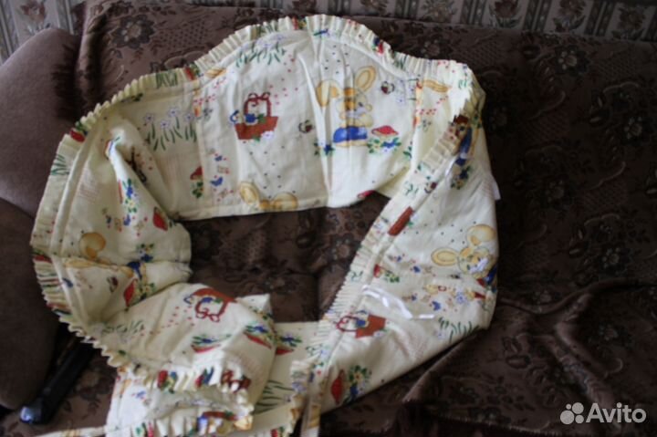 Мягкие бортики для кроватки и балдахин