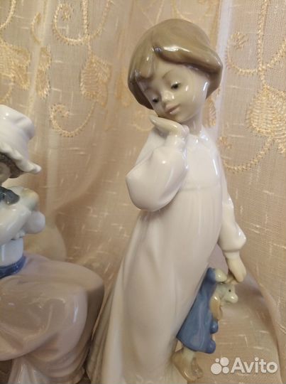 Фарфоровые статуэтки Lladro. Дети