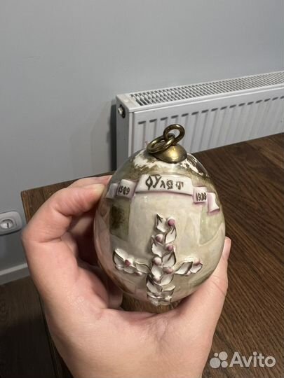 Пасхальное яйцо фарфор винтаж