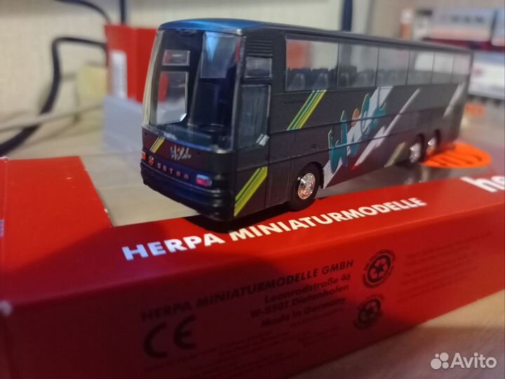 Модель автобуса setra herpa, 1:87