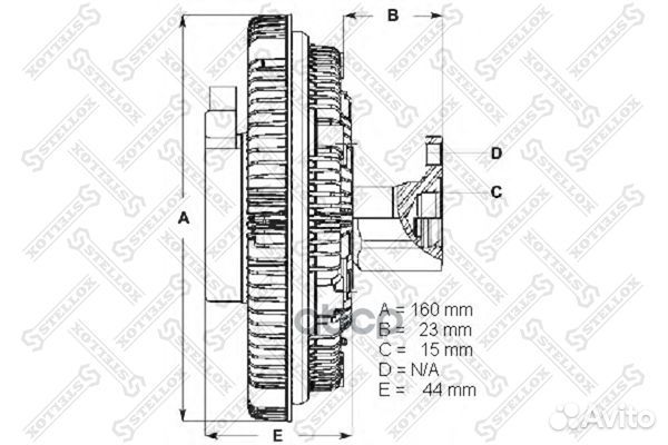 Муфта вентилятора 3000411SX 3000411SX Stellox