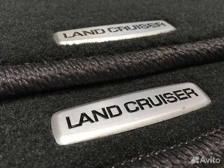 Ковры ворсовые для Тойота LC200 2008г. цвет графит