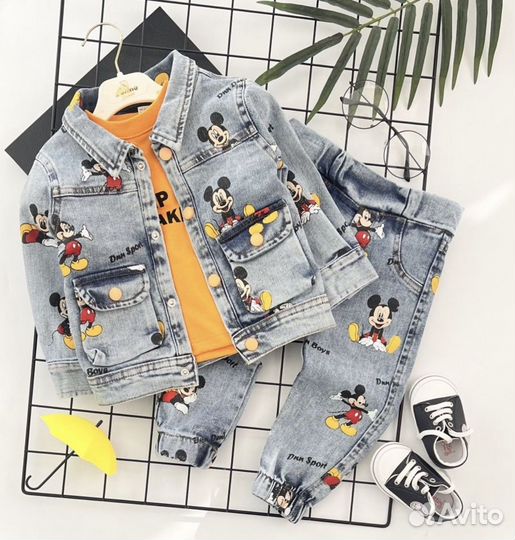 Джинсовый комтюм на мальчика 86-92