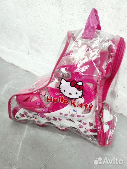 Ролики Hello Kitty для девочки раздвижные