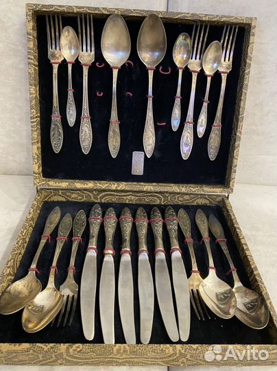 Набор столовых приборов мельхиор олимпиада СССР