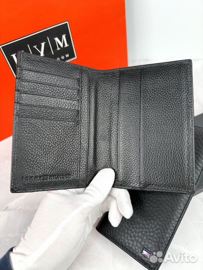 Кошелек и обложка мужская Tommy комплект кожа