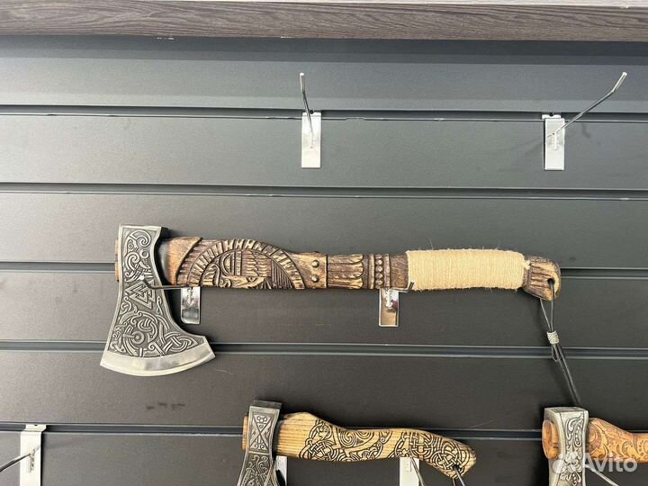 Топор Лик Одина кованый сталь 65г