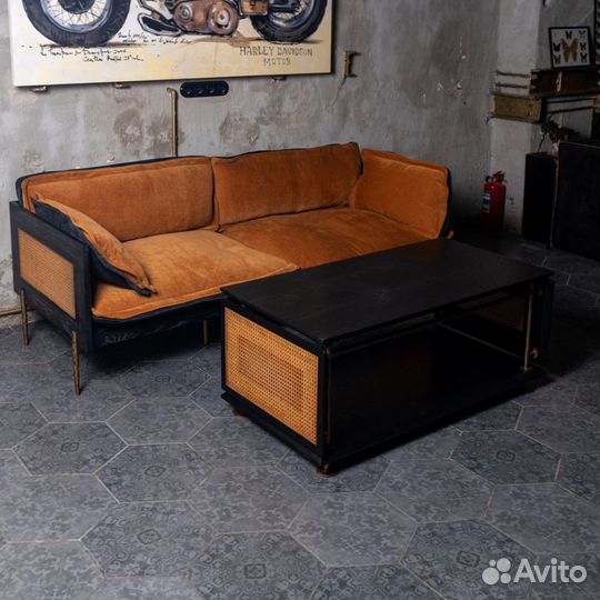 Диван двухместный Bonjour 2 Seater в стиле лофт