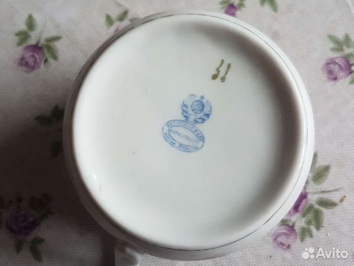 Фарфор.РСФСР.чайная пара.Ранние Советы