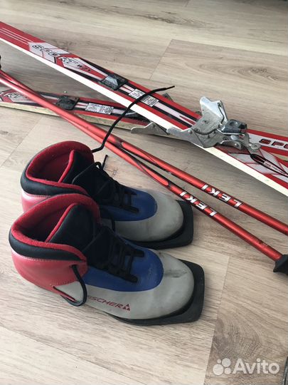 Лыжи беговые и ботинки