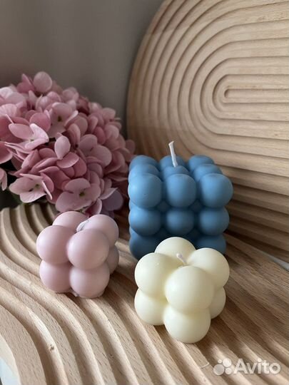 Свечи ручной работы из соевого воска ку