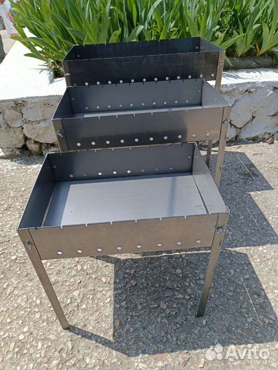 Усиленный Мангал складной 2мм