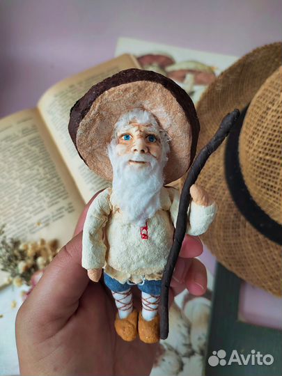 Ватная ёлочная игрушка