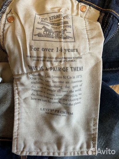 Джинсы мужские Levis 510. Оригинал