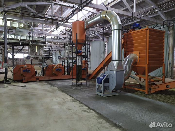 Линия гранулирования травы 3000 кг/час