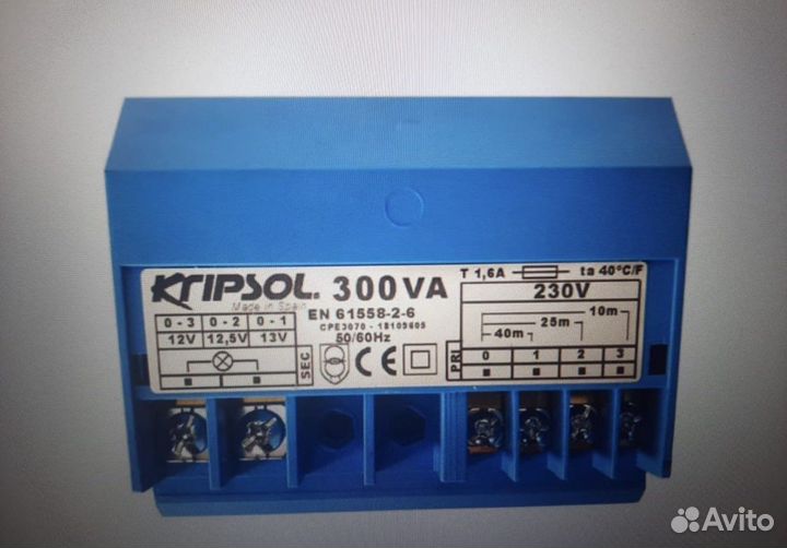 Трансформатор 300 Вт 220/12B Kripsol