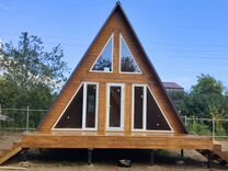 Дом каркасный A-frame с террасой. Прямой поставщик